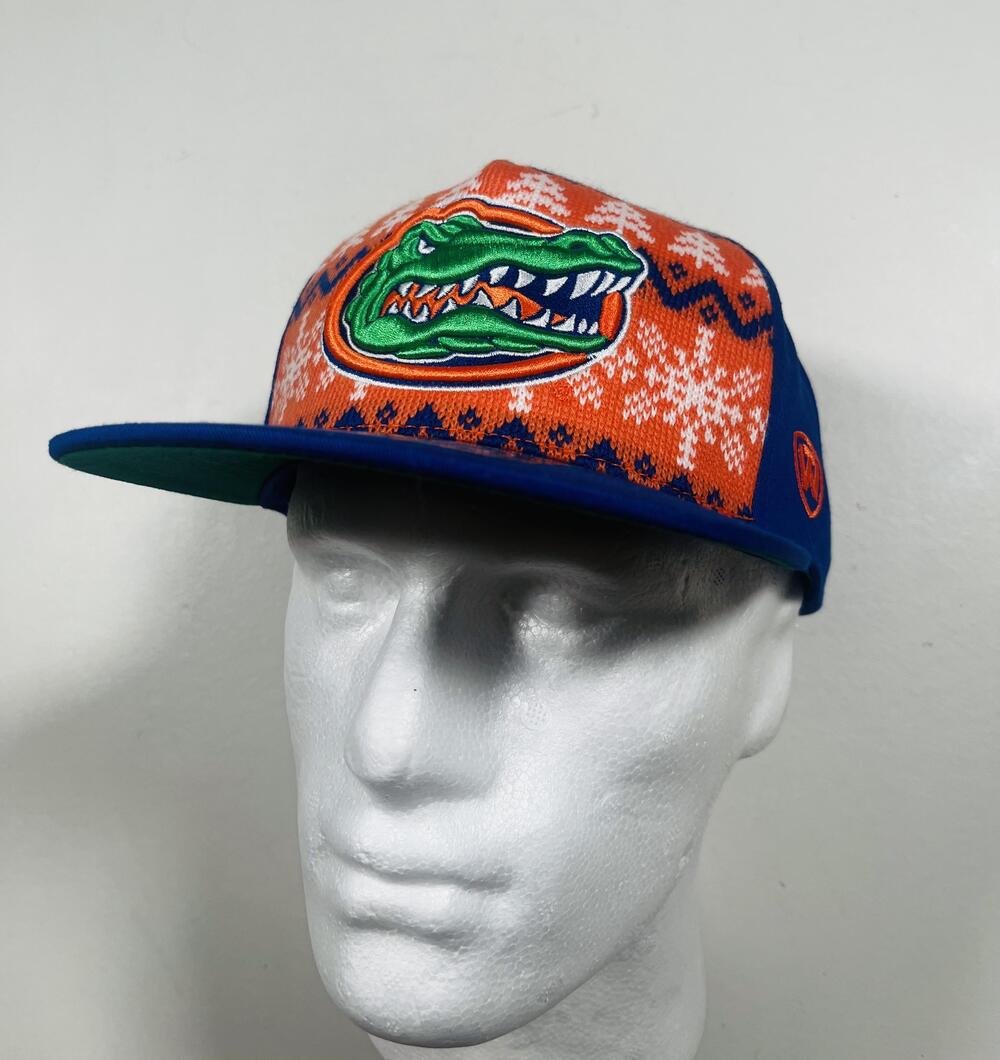 Florida Gators Hat Cap Snap Back One Size Blue NCAA Football Top Of The World